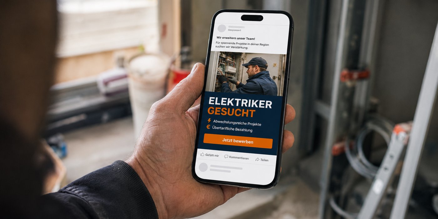 Beispiel einer Social-Media-Stellenanzeige fürs Handwerk